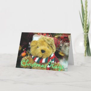 Christmas Hugs-add a picture-customise Holiday Card