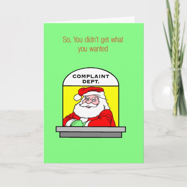 Christmas Humour Card (Front)