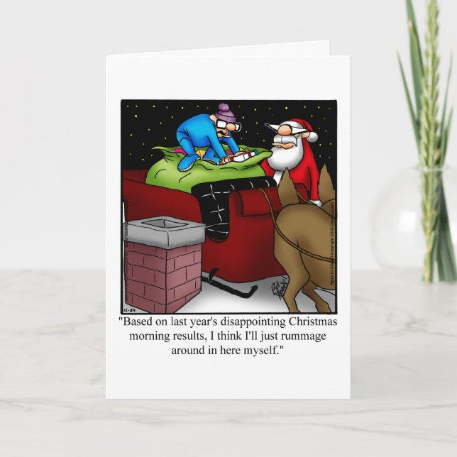 Christmas Humour Greeting Card (Front)