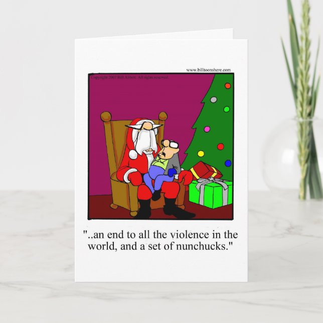 Christmas Humour Greeting Card (Front)