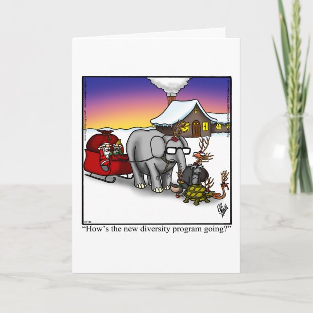 Christmas Humour Greeting Card (Front)