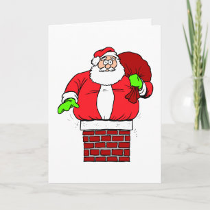 Christmas Humour Santa Claus Joke Funny Holiday Card
