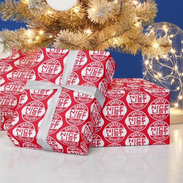 Christmas Humour | Santa's Official Nice List Funn Wrapping Paper (Holidays)