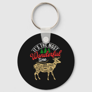 Christmas Hunting It's The Most Wonderful Time Dee Key Ring