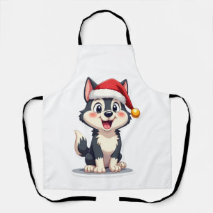 Christmas Husky Dog Lover Malamute (2) Apron