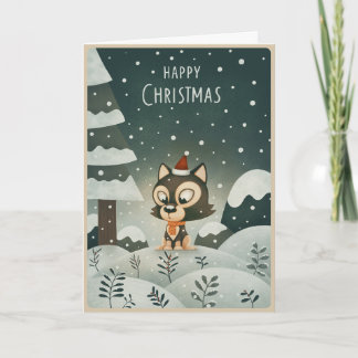 Christmas Husky Pup Card