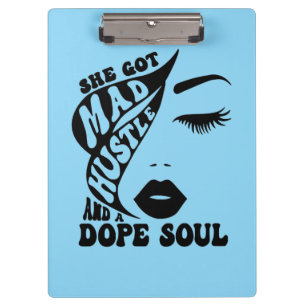 Christmas Hustle Design for Empowering Women Gift Clipboard