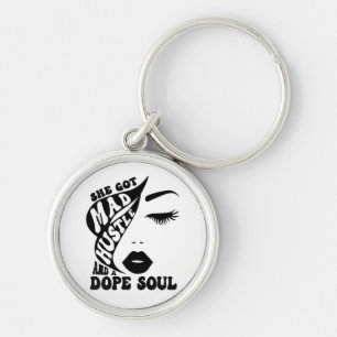 Christmas Hustle Design for Empowering Women Gift Key Ring