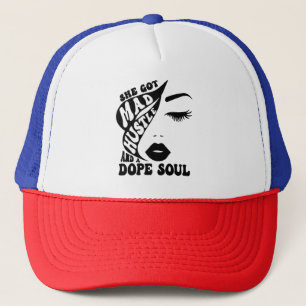 Christmas Hustle Design for Empowering Women Gift Trucker Hat