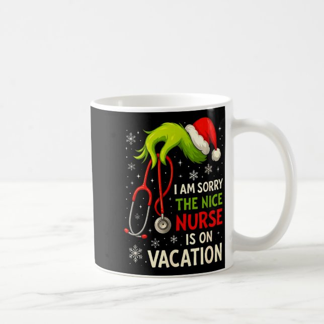 Christmas I Am Sorry The Niche Nurse Funny Santa H Coffee Mug (Right)