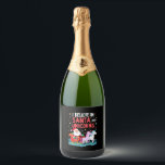 Christmas I Believe In Santa And Unicorns Funny Xm Sparkling Wine Label<br><div class="desc">Christmas I Believe In Santa And Unicorns Funny Xmas (2)</div>
