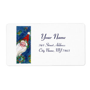 CHRISTMAS I LETTER / SANTA CLAUS WITH RED RIBBON