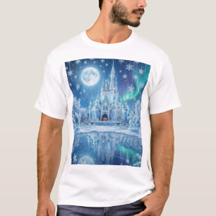 Christmas Ice Castle – A Winter Fantasy Realm T-Shirt