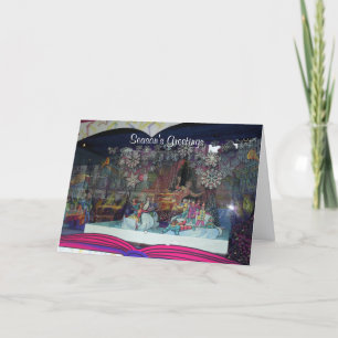 Christmas Ice Skaters Season's Greetings Card