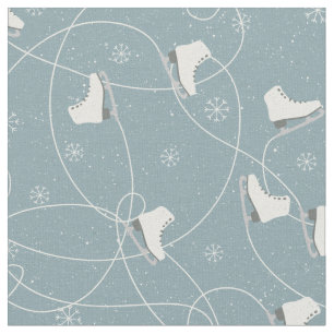 Christmas ice skates pattern - Christmas gifts Fabric