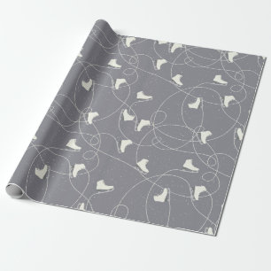 Christmas ice skates pattern - Christmas gifts Wrapping Paper