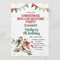 Christmas Ice Skating Party Invitation