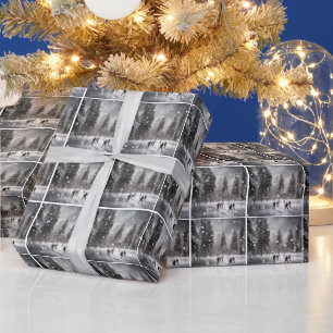 Christmas Ice Skating Wrapping Paper