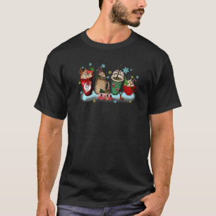 Christmas Iced Coffee Hot Cocoa Coffee Merry Chri T-Shirt