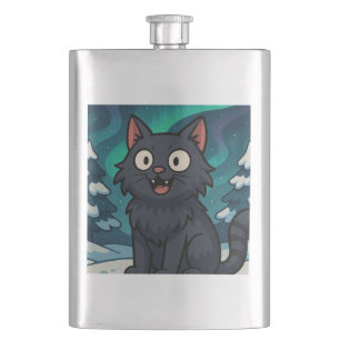 Christmas Icelandic Yule Cat Hip Flask
