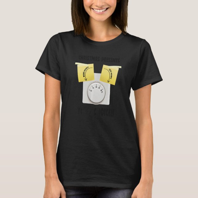 Christmas Ideas For Men & Thermostat Heating Engin T-Shirt (Front)