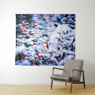 Christmas Idyll impressive Tapestry