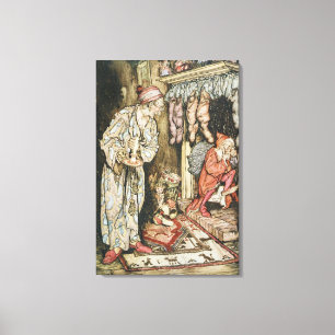 Christmas illustrations canvas print
