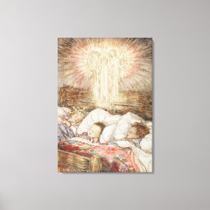 Christmas illustrations canvas print