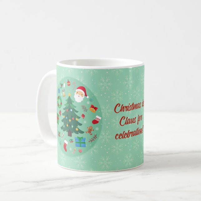 Christmas Illustrations Holiday Party Coffee Mug (Front Left)