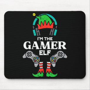 Christmas Im Gamer Elf Cute Xmas Gaming Boys Kids  Mouse Pad