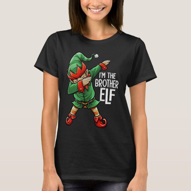 Christmas I'm The Brother Elf Squad Family Matchin T-Shirt (Front)