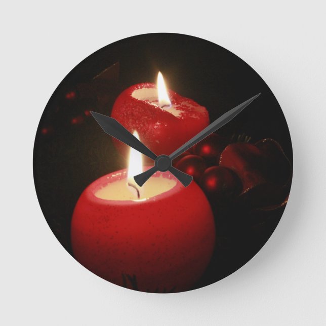 Christmas impression Nr. 1 Round Clock (Front)