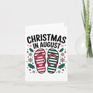 Christmas In August Summer Lover Men Women Kids Ch Card