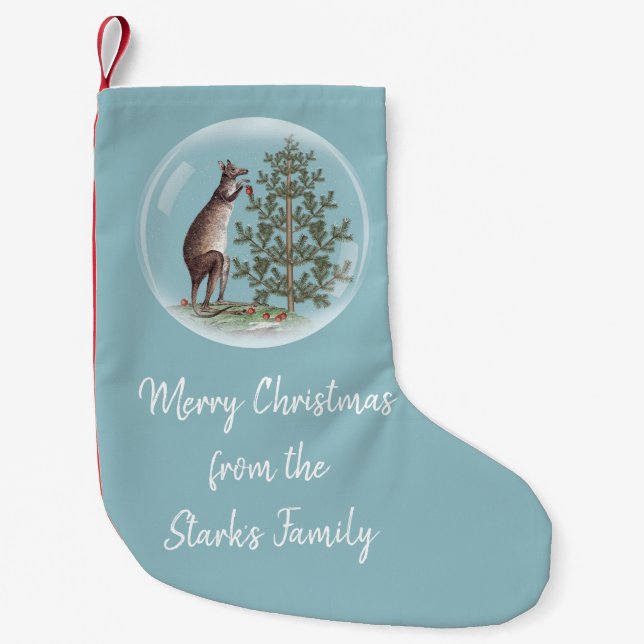 Christmas in Australia Small Christmas Stocking (Front)