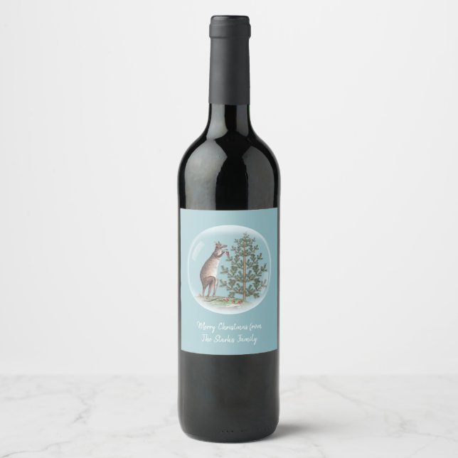 Christmas in Australia Wine Label (Front)