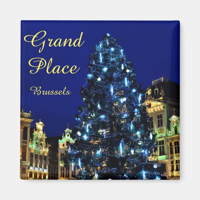 Christmas in Brussels, Belgium Magnet (Front)