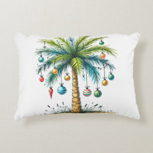 Christmas In December Tropical Christmas Beach Pal Decorative Cushion