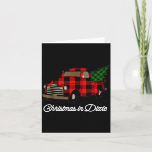 Christmas In Dixie Down South Plaid Holiday Card