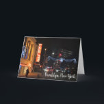 Christmas in Downtown Brooklyn NYC Photography Holiday Card<br><div class="desc">Features an original colour photograph of holiday lights on Fulton Street in downtown Brooklyn,  NYC.

Lots of other New York City photographs and illustrations are also available from this shop. Don't see exactly what you're looking for? Contact Rebecca to have a product customised just for you!</div>