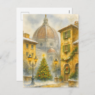 Christmas in Florence Italy Duomo Holiday Art