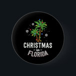 Christmas In Florida Deck The Palm Trees Family Va 6 Cm Round Badge<br><div class="desc">Christmas In Florida Deck The Palm Trees Family Vacation</div>