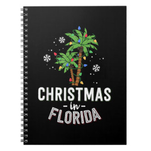 Christmas In Florida Deck The Palm Trees Family Va Notebook