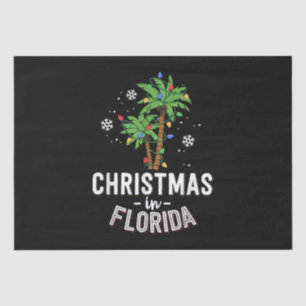 Christmas In Florida Deck The Palm Trees Family Va Tissue Paper