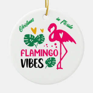 Christmas in Florida flamingo vibes decoration 