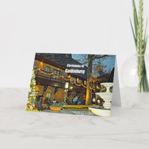 Christmas in Gatlinburg, Tennessee Holiday Card