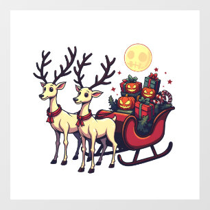 Christmas in Halloween Reindeer Pumpkin Presents