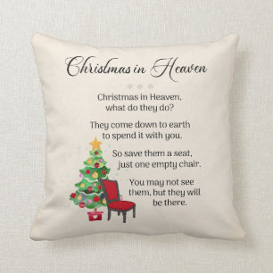 Christmas In Heaven - Empty Chair Cushion