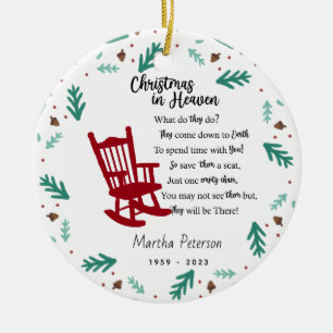 Christmas in Heaven Memorial Ornament – Personaliz