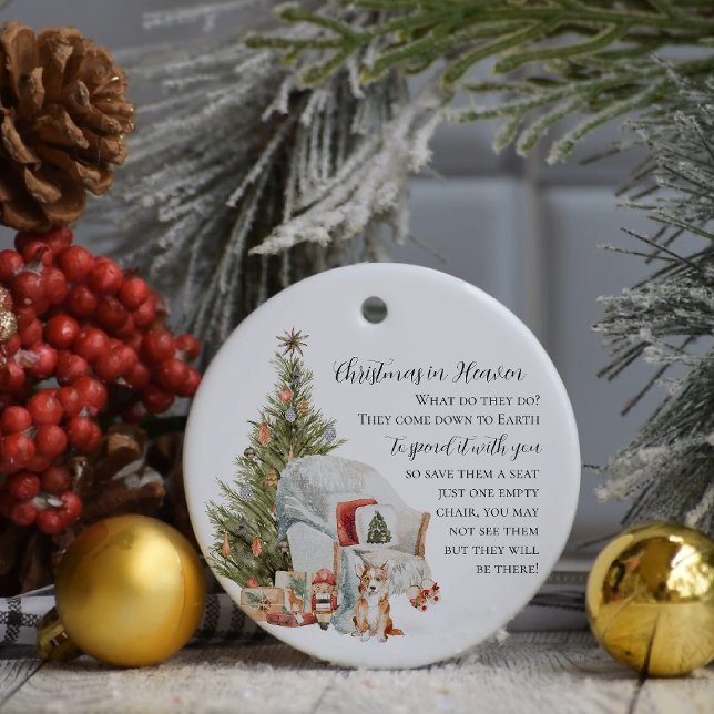 Christmas in Heaven | Photo Memorial Ceramic Tree Decoration (Creator Uploaded)