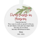 Christmas In Heaven Poem Memorial Photo Greenery